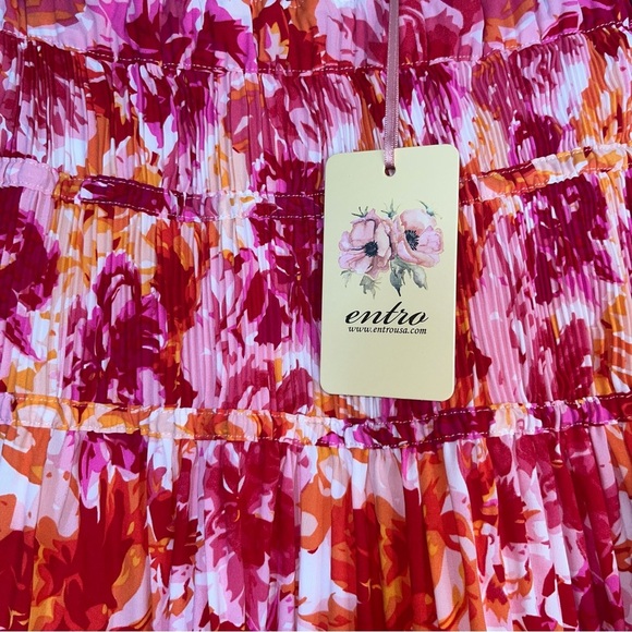 NWT Entro Rhys Pink & Orange Skirt - Picture 5 of 5